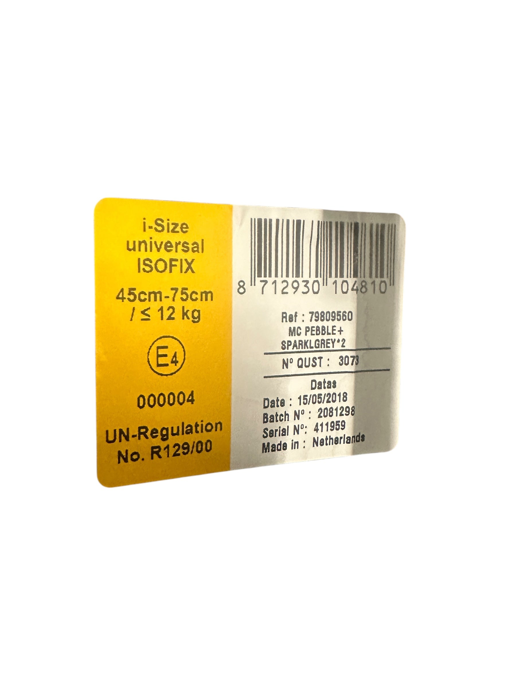 Maxi Cosi Pebble Plus Sparkle Grey (art:125478)